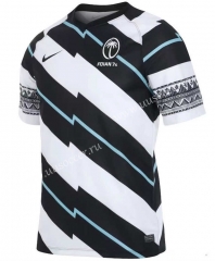 21-22 Fiji SEVENS  Away Black&White Training Thailand Rugby Jersey