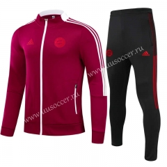2021-2022 Bayern München Red Soccer Jacket Uniform-GDP