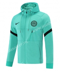 2021-2022 Inter Milan Green Thailand Soccer jacket With Hat-LH