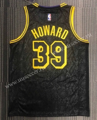2021 NBA Lakers Black  #39 Jersey-311（Snake pattern）