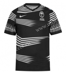 21-22 Fiji SEVENS  Away Black  Training Thailand Rugby Jersey