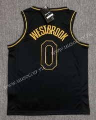 2021 NBA Lakers black gold  #0 Jersey-SN