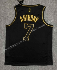 2021 NBA Lakers black gold  #7Jersey-SN