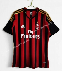 13-14 Retro Version AC Milan Home  Red&Black Thailand Soccer Jersey AAA-c1046