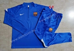 2021-2022 Barcelona Cai Blue  Thailand Tracksuit Uniform-815