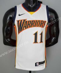 New Arrival NBA Golden State Warriors White  #11 Jersey-SN