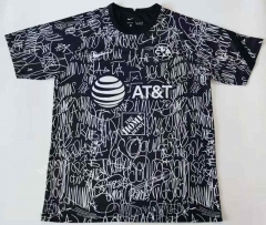 2021-2022 Los Angeles Black&White Thailand Soccer Training Jersey-912