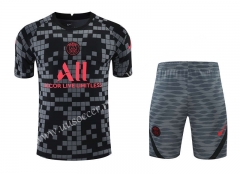 2021-22 Paris SG Dark Gray Thailand Soccer  Uniform-418