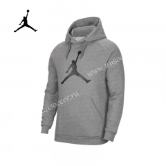 21-22 Jordan Gray Thailand Soccer Tracksuit With Hat-CS