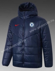 21-22  Chelsea Blue Thailand Soccer Cotton With Hat-GDP