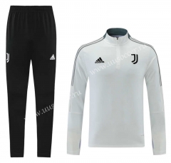2021-2022 Juventus WhiteThailand Soccer Tracksuit-LH
