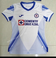 21-22 Cruz Azul Home Blue&White  Thailand Female Soccer Jersey-912