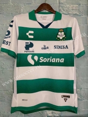 21-22 Santos Laguna Green&White Thailand Soccer Jersey AAA-802