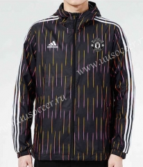 2021-2022 Manchester United Black Wind Coat With Hat-GDP