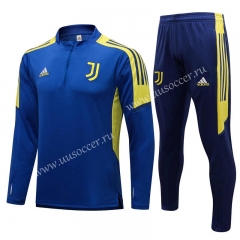 UEFA Champions League 2021-2022 Juventus Cai Blue  Thailand Soccer Tracksuit-815