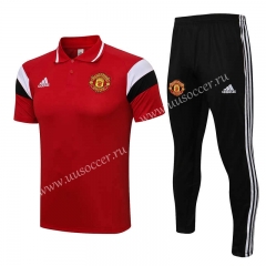 2021-2022 Manchester United Red Thailand Polo Uniform-815