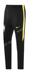21-22 Brazil Black Soccer Long Pants-LH