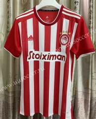 21-22 Olympiacos F.C. Home Red Thailand Soccer Jersey AAA-9171