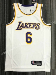 75th anniversary  NBA Lakers White  #6 Jersey-311（james）
