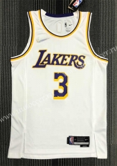 75th anniversary  NBA Lakers White  #3 Jersey-311（Davis）