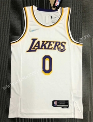 75th anniversary  NBA Lakers White  #0 Jersey-311