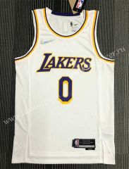 75th anniversary  NBA Lakers White  #0 Jersey-311