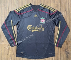 2009 Retro Version Liverpool Away Gray Thailand LS Soccer Jersey AAA-SL