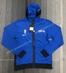 Player version 21-22 Philadelphia 76ers  Suns Blue With Hat Jacket Appearance clothes-311