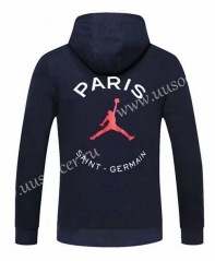 2021-2022 Jordan Paris SG Royal Blue Thailand Soccer Tracksuit Top With Hat-cs