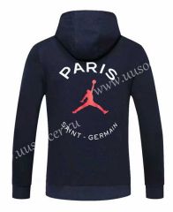 2021-2022 Jordan Paris SG Royal Blue Thailand Soccer Tracksuit Top With Hat-cs