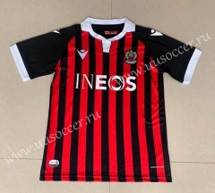 21-22  OGC Nice Home Red&Black Thailand Soccer Jersey-HR