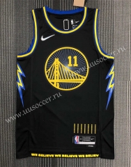 21-22 City Edition  NBA Golden State Warriors Black  #11 Jersey-311