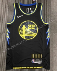 21-22 City Edition  NBA Golden State Warriors Black  #22 Jersey-311