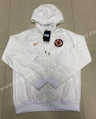 2021-2022 Chelsea White Thailand Wind Coat With Hat-815