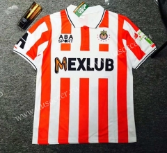 Retro version Deportivo Guadalajara Home Red & White Thailand Soccer Jersey AAA-503