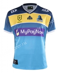 21-22 Titan Home Blue Thailand Rugby Shirt