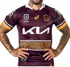21-22 Mustang Home Red Thailand Rugby Shirt