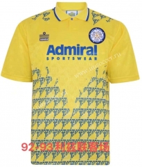 92-93 Retro Version Leeds United  Away Yellow Thailand Soccer jersey AAA-512