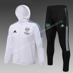 2021-2022 Arsenal White Wind Coat Uniform With Hat-815