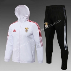 2021-2022 Benfica White Trench Coats uniform With Hat-815