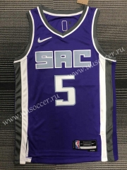 21-22 NBA Sacramentos Kings Purple  #5 Jersey-311