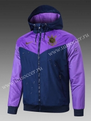 2021-22 Corinthians Blue&Purple  Wind Coat With Hat-GDP