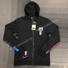 Player version 21-22 Brooklyn Nets Black With Hat Jacket Appearance clothes-311