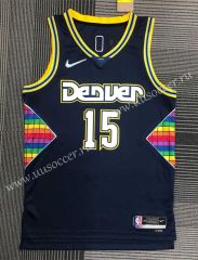 2022 City Version NBA Denver Nuggets Black#15 Jersey-311