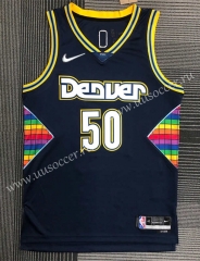 2022 City Version NBA Denver Nuggets Black#50 Jersey-311