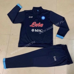 21-22 Napoli Royal Blue Soccer Tracksuit Uniform-HR