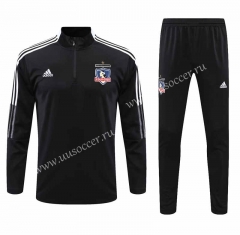 2021-22  Colo-Colo Black Thailand Tracksuit Uniform-HR