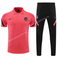 21-22 Atletico Madrid Red Thailand Polo Uniform-CS