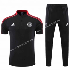 2021-2022 Manchester United Red Thailand Polo Uniform-CS