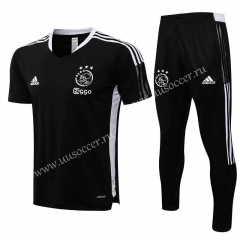 2021-2022 Ajax Black  Soccer Tracksuit Uniform-815